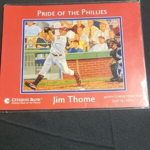 Jim Thome Phillies Commemorative Plaque